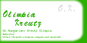 olimpia kreutz business card